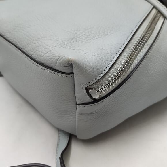 Rebecca Minkoff Sky Blue Pebbled Leather Zipper Drawstring Top Handle Backpack main image 5